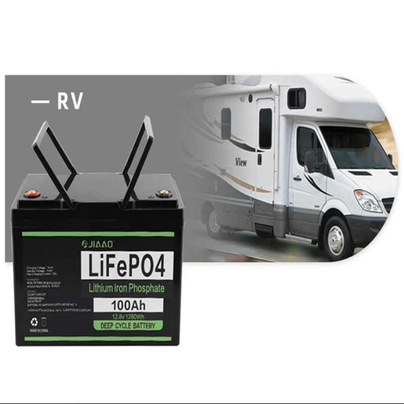 LiFePO4 bateria 12V 100Ah Akumulator litowy Lekki 12 v 100 ah LiFePO4 Bateria długi cykl żywotności dla kampera rv